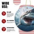 thumbnail image 3 of Great White Shark Open Mouth With Sharp Teeth - Christmas Ornament Xmas Keepsake Ceramic Ornaments Holiday Decorations for Tree Christmas Gift Ideas 2.95in, 3 of 6