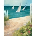 thumbnail image 3 of Gango Home Decor Coastal Regatta I & II by Julia Purinton (Ready to Hang); Two 11x14in Brown Framed Prints, 3 of 5