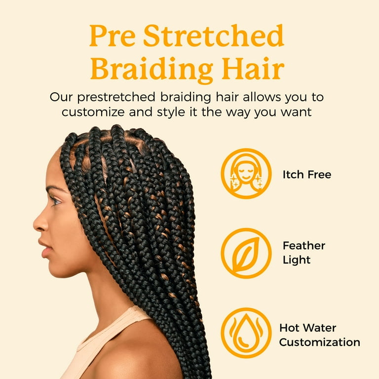 Braid Miracle Pre-Stretched Braiding Hair 52” Anti-Itch – Yaki