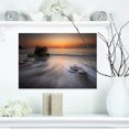 thumbnail image 1 of Impression sur Toile Photo de Plage Mer Orageuse avec Vagues Blanches, 1 of 3