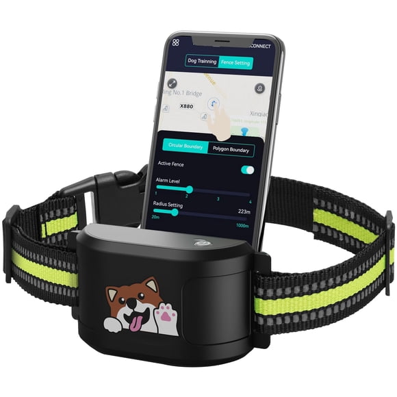 Collar GPS para vallas para perros XIMUSON inalámbrico, 1000 m, resistente al agua