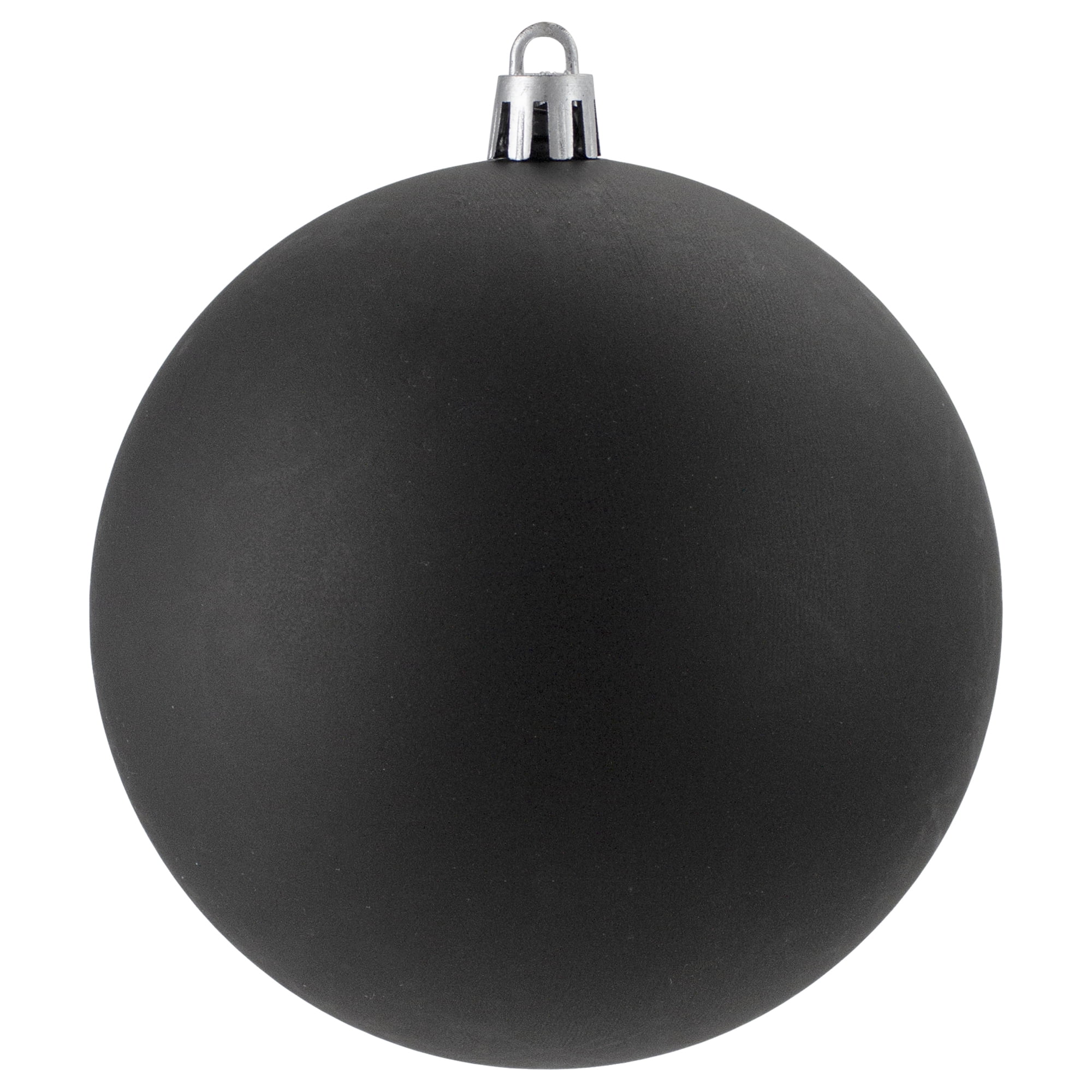 Northlight 12ct Shatterproof Matte Christmas Ball Ornament Set 4" - Black