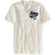 thumbnail image 1 of Camiseta gráfica Aeropostale con cuello en V para hombre, color blanco roto, grande, 1 of 2