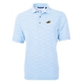 thumbnail image 2 of Men's Cutter & Buck Powder Blue Akron RubberDucks Virtue Eco Pique Botanical Print Recycled Polo, 2 of 3