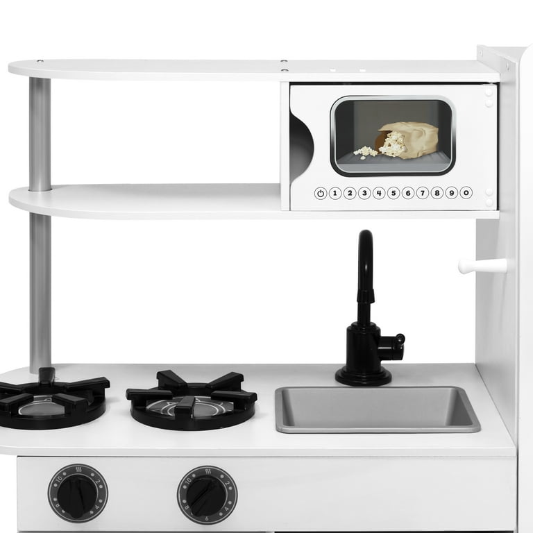 Delta Children Wooden Modern Kitchen Playset with Ice Maker, Oven Delta Children Wooden Modern Kitchen Playset with Ice Maker, Oven