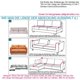 thumbnail image 2 of Funda para sofá Loveseat, resistente al agua, antideslizante, duradera, funda completa, 230 x 180 cm TUNC  Sencillez, 2 of 4
