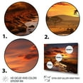 thumbnail image 3 of Designart "Maasai Mara National Sunset" Landscapes Floater Framed Canvas Wall Art, 3 of 7