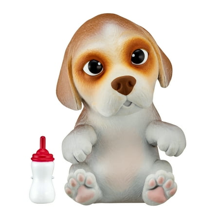 Little Live OMG Pets Squishy Puppy Dog that Cries and Eats, Beega the Beegle