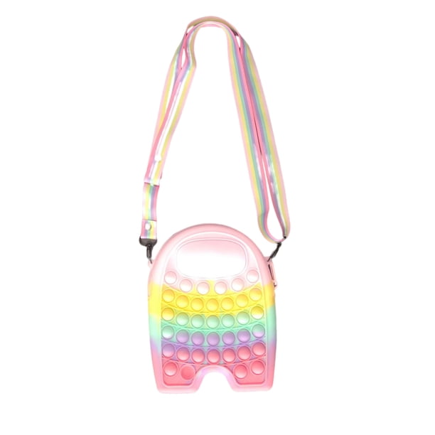 Push Bubble Diagonal Mochila Bolsa Antiestrés Bolsa De Juguete Sensorial Carteras De Almacenamiento Teléfonos Lápiz Labial Juego De Juguetes Para Niñas, Mujeres Y Niños Yuarrent AP006032-00