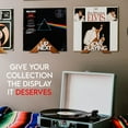 thumbnail image 2 of Tabletop Now Playing Vinyl Record Stand - Wooden Vinyl Record Holder Accessories - Vinyl Record Display LP Shelf - Now Spinning Album Frame For Vinyl Record Storage -No-Tool Assembly ( S, 2 of 8
