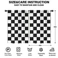 thumbnail image 2 of Blackout Kids Curtains,Black and White Checkered Childrens Insulated Curtains Set Of 2,Bedroom Essentials,Toddler Room Decor 42"x63"(106x160cm), 2 of 4