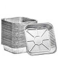 Moldes cuadrados desechables de aluminio para tartas de 8 pu