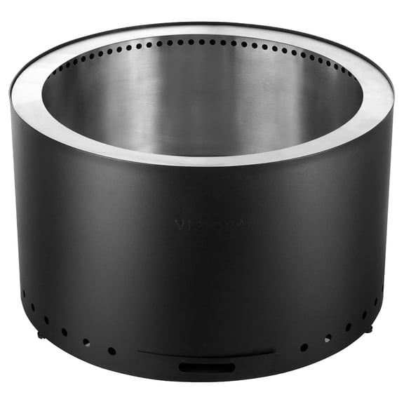 Dranite  28 Inch Smokeless Fire Pit Stove, Wood Burning Bonfire Pit, Outdoor Stainless Steel Patio Heater for Garden & Camping