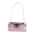 thumbnail image 2 of Women Shoulder Bag Glossy Handbag Stylish Tote Bag for Vacation Summer Party Pink, 2 of 7