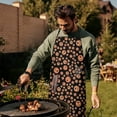 thumbnail image 4 of Red Dog Art Footprint Apron-Garden Aprons for Women with Pockets-Cotton Linen Waterproof Kitchen Cooking Gardening Aprons Adjustable for Kitchen,Cooking,BBQ and Salon 33x27 Inch, 4 of 7
