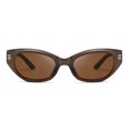 thumbnail image 1 of Cat Eye Glasses for Women Hexagonal Eye Pack Vise Z87 Frame Light Blocking Lens Thin Wire Glasses Big Frame Women Hot for Women 70's Glasses Rectangular for Women Non compatible with Polarized for, 1 of 4