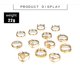 thumbnail image 4 of Juego de 13 anillos para mujer, anillos para nudillos, anillos bohemios dorados para niñas, anillos de cristal con gemas vintage, conjuntos de anillos con nudo para adolescentes, fiesta diaria, regal, 4 of 5