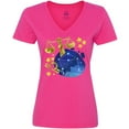 thumbnail image 3 of Inktastic Libra Constellation Zodiac Sign Illustration Women's V-Neck T-Shirt, 3 of 5