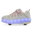 thumbnail image 4 of Kids LED Roller Skate Shoes with Wheel Light up Roller Shoes Kids Skates Sneakers Gift for Girls Boys Children, 4 of 20