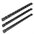 thumbnail image 1 of 3 PCS Socket Organizer 1/2 3/8 1/4 Inch Drive Socket Rail Holders Heavy Duty Socket Racks Black, 1 of 5