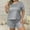 Gray, variant on Tdoqot Womens Plus Size Pajama Sets- Short Sleeve Soft Loose Fit Casual Summer Sleepwear Shirts and Shorts Black Size XL-5XL