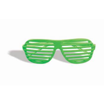 80s Neon Green Slot Adult Glasses Forum Novelties Inc 