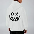 thumbnail image 2 of Gyexs Boy's Graphic Hoodie Long Sleeve Hooded Sweatshirts Pullover Tops Streetwear #03 White 11-12 Years, 2 of 8