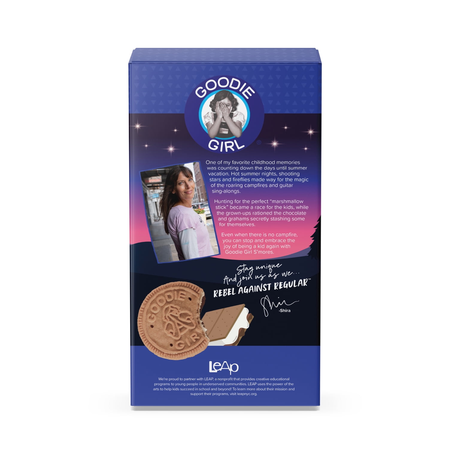 (2 pack) Goodie Girl S’Mores Sandwich Cookies, Shelf Stable, 10.6 oz, 24 Cookies Per Pack, Great for Snacking