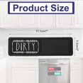 thumbnail image 2 of PATIKIL Dishwasher Magnet Clean Dirty Sign, 7 x 2 Inch Clean & Dirty Dishwasher Indicator Slider Black Acrylic Magnet Sign Laundry Kitchen Gadgets, Black & White, 2 of 7