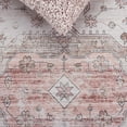 thumbnail image 6 of SAFAVIEH Arizona Hoyt Medallion Machine Washable Area Rug, Beige/Rust, 6' x 6' Round, 6 of 10