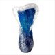 thumbnail image 1 of Jarrón de Olas Marinas, Jarrón Ondulado de Resina, Jarrón Ondulado Azul para Decoración de Oficina, Sala de Estar, Cafetería, Decoración de 30 cm, 1 of 5