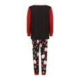 thumbnail image 5 of Matching Family Christmas Pajamas Casual Long Sleeve Santa Print Tops + Pants Set, 5 of 10