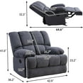 Dreamsir Oversized Rocker Recliner Chair, Manual Recliner Single Sofa