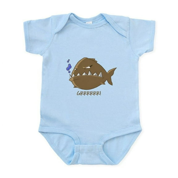 CafePress - Evil Piranha Infant Bodysuit - Baby Light Bodysuit, Size Newborn - 24 Months