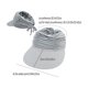 thumbnail image 3 of Sombrero de Protección Solar para Mujer | Ala Ancha Que Cubre Rostro y Cuello | Diseño Superior Transpirable con Aberturas | Banda Elástica Ajustable | Tejido Suave y Ligero | Sombrero para Playa, Na, 3 of 6