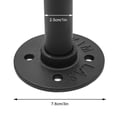 thumbnail image 4 of Wall-Mounted Clothes Rack Industrial Pipe Garment Organizer Metal Clothing Rod Hanger 40in, 4 of 20