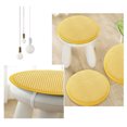 thumbnail image 4 of Beautynvta Chair Cushion, Round Thickened Seat Cushion, Non Slip Stool Cushions with Elastic Ties for Home Office Outdoor Seats, 13.78'', Yellow, 4 of 5