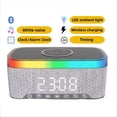 thumbnail image 4 of Altavoz Bluetooth con Carga Inalámbrica Luz LED Ambiental y Despertador- Radio FM Carga USB 15W, 4 of 5