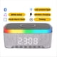 thumbnail image 4 of Altavoz Bluetooth con Carga Inalámbrica Luz LED Ambiental y Despertador- Radio FM Carga USB 15W, 4 of 5