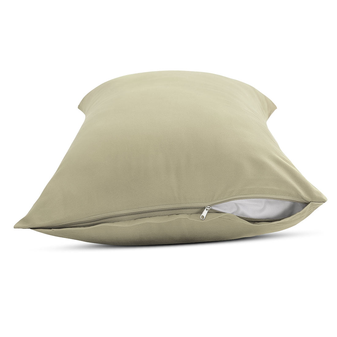 Unique Bargains 2 Packs Brushed Microfiber Body Pillowcase Khaki 20" x 48"