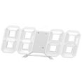 thumbnail image 3 of ANGGREK Digital Wall Alarm Clock Timer, 3D LED Wall Clock White Frame For Home, 3 of 8
