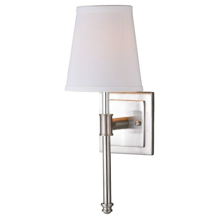 

Vaxcel Ritz 1 Light Satin Nickel Bathroom Wall Fixture