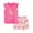 B-Hot Pink, variant on Girls Outfits Ruffled Short Sleeve Cute Animals Print T Shirt Tops And High Waist Plaid Shorts 2PCS Outfits Girls Summer Clothes,B-Hot Pink,6Y(6-7 Years)