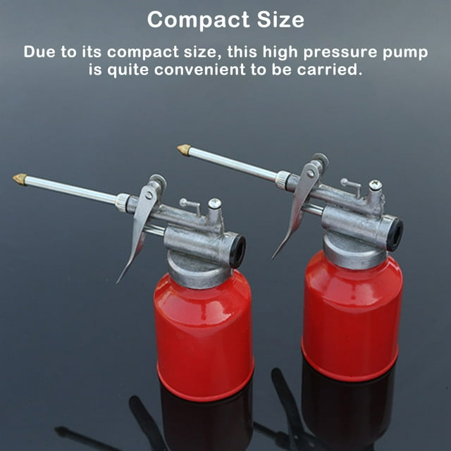 Pompe à Haute Pression en Aluminium Taille Compacte Lubrifiant pour Véhicule Huileur Métal Résistance à l'Usure Réparation Kit Simple Opération Bouteille d'Huile 250ml
