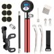 thumbnail image 1 of Bomba de bicicleta portátil con manómetro. Mini bomba de neumáticos de bicicleta 120 psi. Kit de reparación universal de bicicletas LCD con válvula Presta y Schrader Feliz Sencillez, 1 of 5