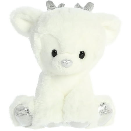 Aurora 8" Dashing Reindeer - White Stuffed Toy