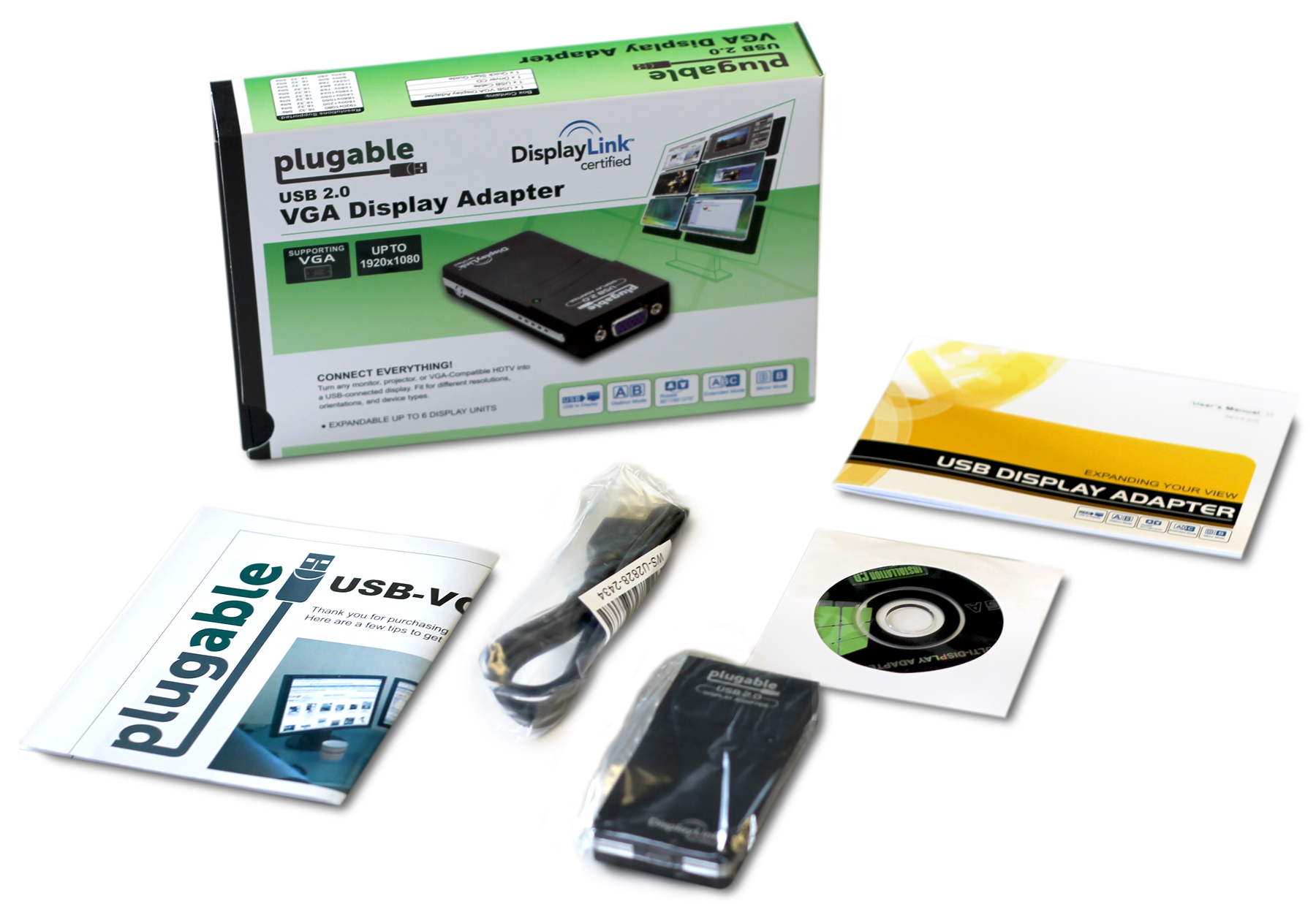 Plugable USB 2.0 to VGA Video Graphics Adapter for Multiple Monitors up to 1920x1080 Supports Windows 10, 8.1, 7, XP, and Mac - image 3 of 3