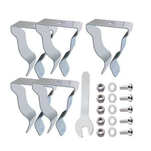 5Pcs Egress Window Well Cover Spring Clip Outside Basement Window Well Cover Install Retaining Clip Easy to Install
