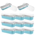 thumbnail image 1 of HLONK 25 Pcs Baking Mold Disposable Pans Bakeware with Lids Food Containers Plate Aluminum Foil Plastic, 1 of 6
