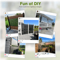 thumbnail image 7 of MAYEERTY 72×47" Outdoor White Metal Privacy Panel Screen for Backyard & Garden, Bamboo Leaf Pattern, 7 of 7